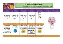 du 24 au 30 novembre